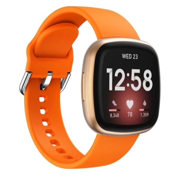 För Fitbit Versa 3 Silicone Watch Band Orange