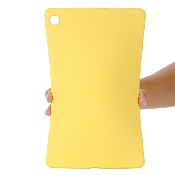 Samsung Galaxy Tab S6 Lite Solid Färgad Silikonfodral, Stöttåligt Gul