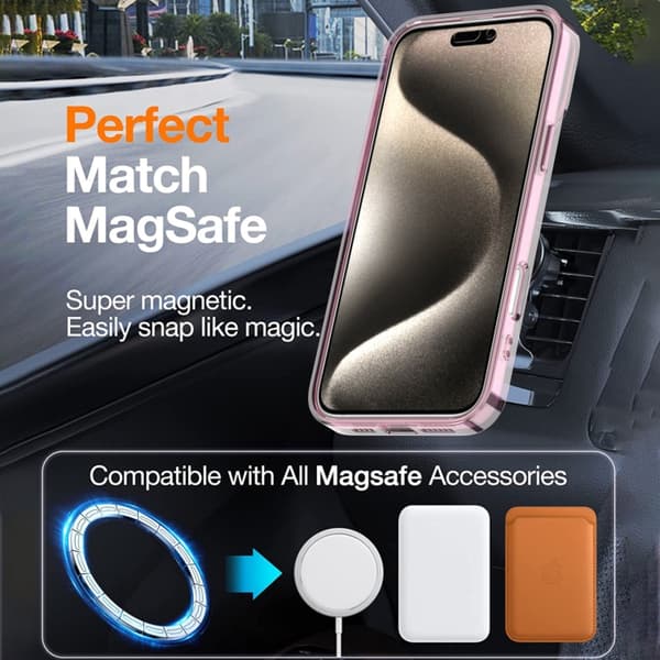 iPhone 16 Pro Bright Shadow Magsafe Färgförändring Skal Blå