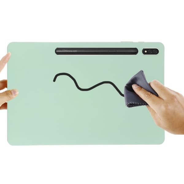 Samsung Galaxy Tab S9 FE+ / S10+ Skyddsfodral i flytande silikon Grön