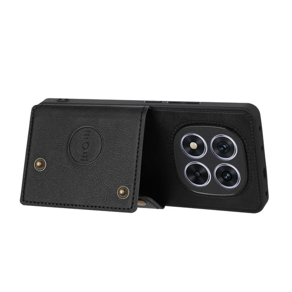 Redmi Note 14 Pro+ 5G - Magnetiskt Mobilskal med Dubbel Spelkortsfack Svart