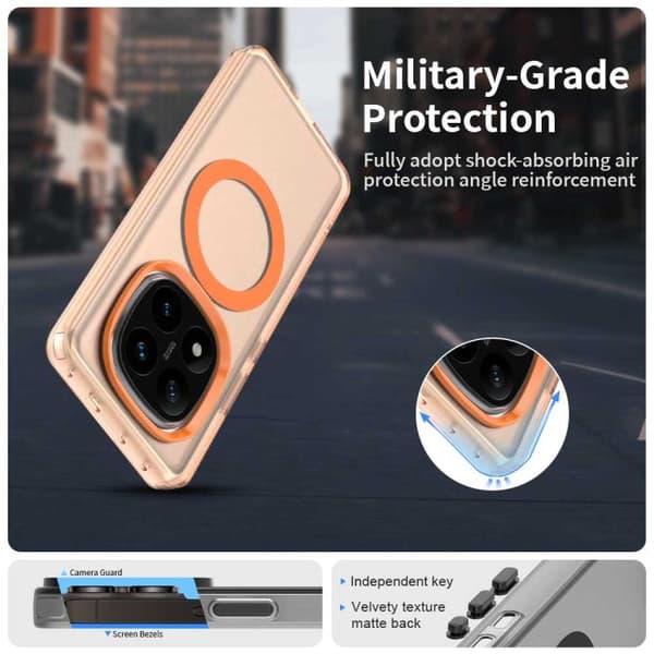 Redmi Note 14 Pro 4G - Candy MagSafe PC Hybrid TPU Mobilskal Orange