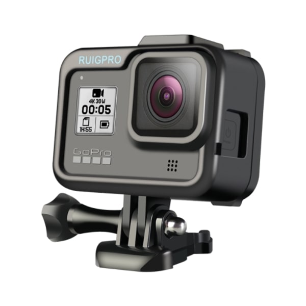 RUIGPRO för GoPro HERO8 Black Standard Border PC ABS Ram Mount Skyddande Fodral