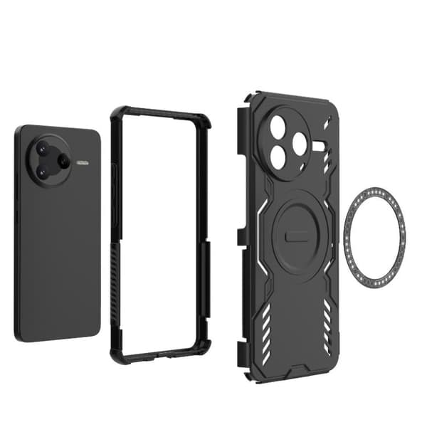 Redmi K80 5G - Butterfly Armor MagSafe Magnetisk Ring Stötsäker fodral Blå