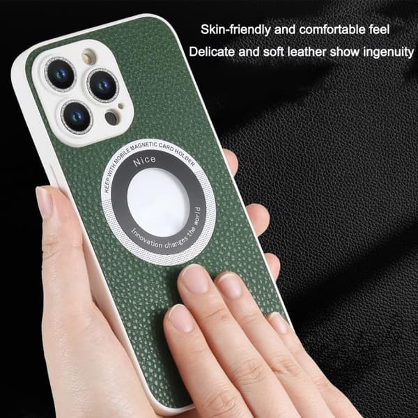 iPhone 16 Pro Glitter Lens MagSafe Magnetisk Skal Ljusblå