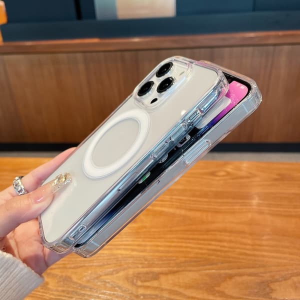 iPhone 18 Pro Max / iPhone 17 Pro Max Skal - Klar Akryl TPU med MagSafe