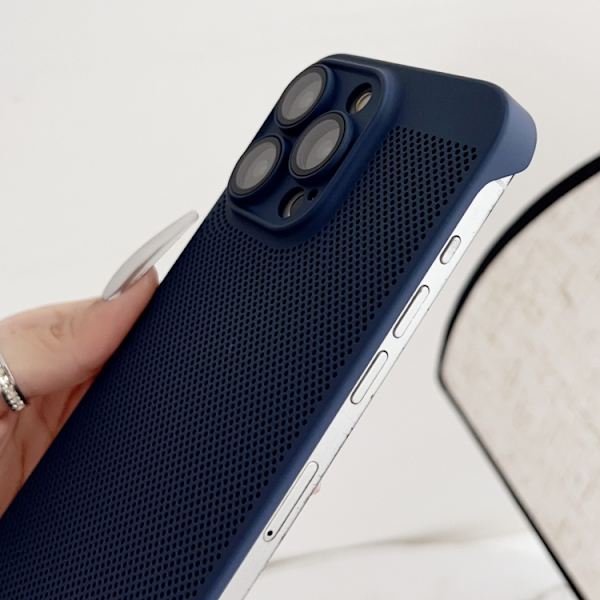 iPhone 16 Pro Frameless Oljespray PC Kylskal Grå