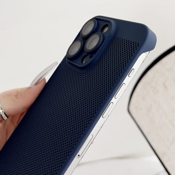 iPhone 16 Pro Frameless Oljespray PC Kylskal Purpur