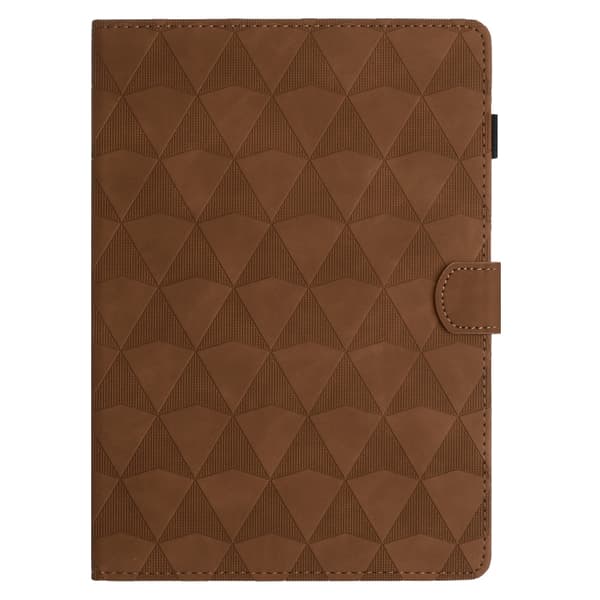 Samsung Galaxy Tab A 10.1 (2016) T580 Diamantmönstrad Läderfodral Brun