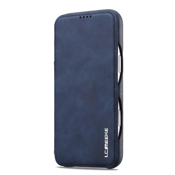 iPhone 18 Pro / iPhone 17 Pro Skal läderfodral från LC.IMEEKE Hon Ancient Series Blå
