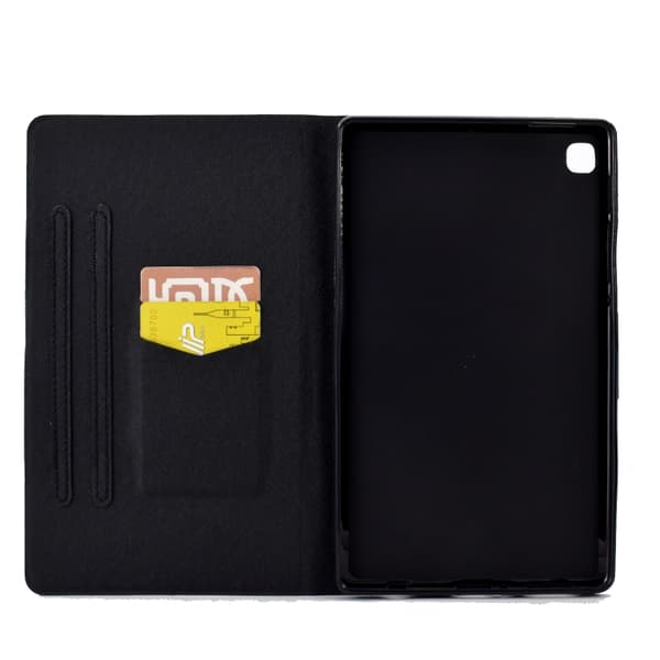 Samsung Galaxy Tab A7 Lite TPU Läderfodral Lat katt