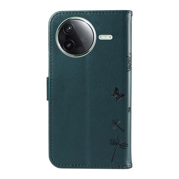 Redmi K80 / K80 Pro - Flip Läderfodral med Dandelion Prägling Blå