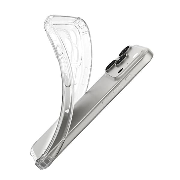 iPhone 18 Pro Max / iPhone 17 Pro Max Skal - Klar TPU med Fyrhörnsskydd