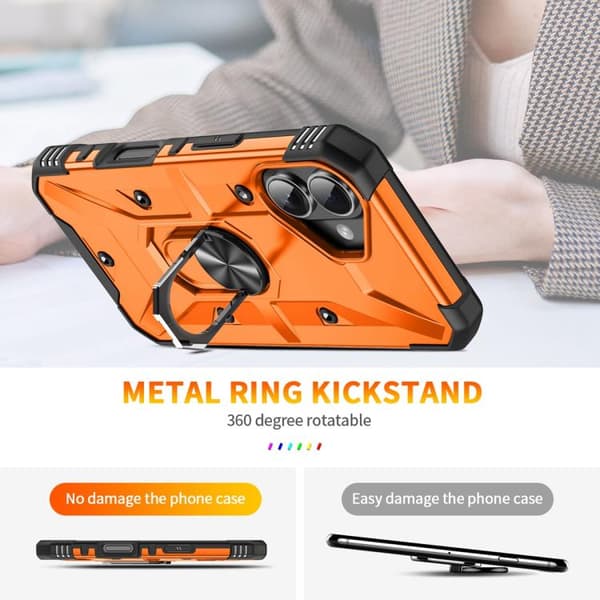 iPhone 17 Skal med Ringhållare Orange