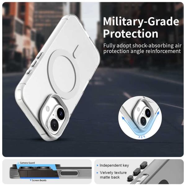 iPhone 17 Skal - Candy Magsafe PC Hybrid TPU Vit
