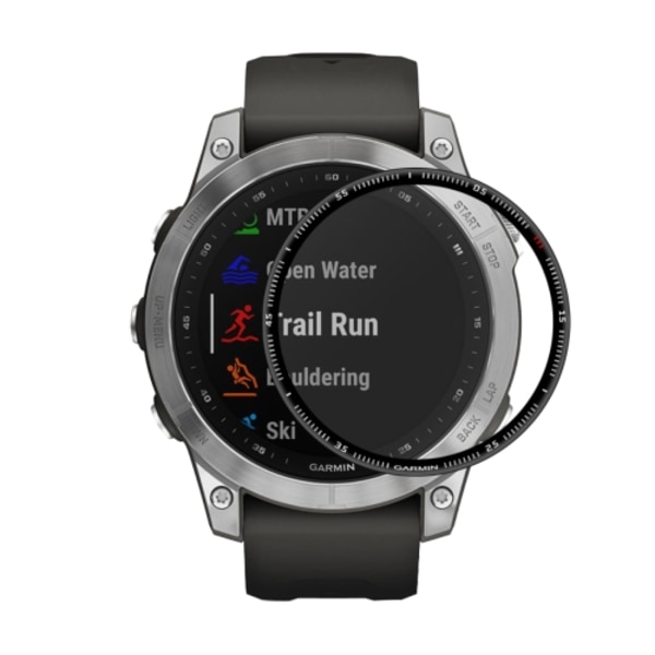 1 PC 3D Full täckning Soft PC Edge + PMMA HD skärmskyddsfilm för Garmin Fenix ​​7