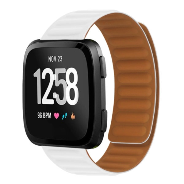 För Fitbit Versa 4 / 3 / Sense 2 20 mm magnetiskt watch White