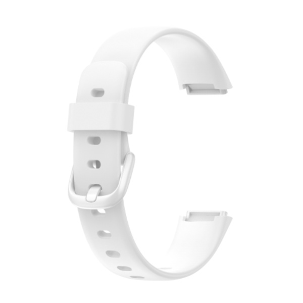 För Fitbit Luxe Silicone Color Buckle Watch Band White L