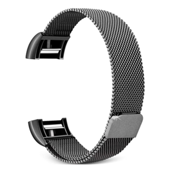 Smart Watch watch i rostfritt stål för FITBIT Charge 2 Black L