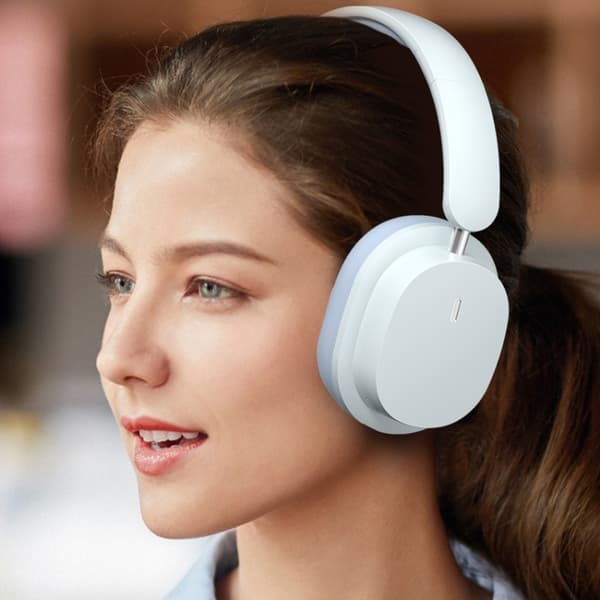 SOYTO SY-T2 brusreducerande Bluetooth-headset trådlöst spelheadset Vit