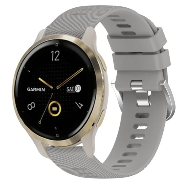 För Garmin Venu 2S 18mm enfärgad watch Grey