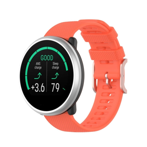 För Polar Ignite 20mm Dot Texture Watch Band Orange