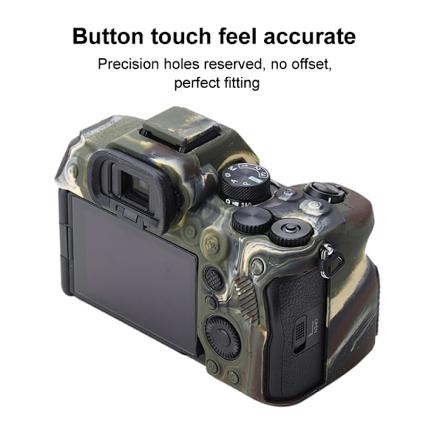 Mjukt silikonfodral för Sony A7 IV Kamouflage