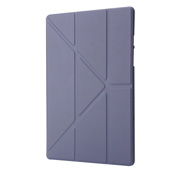 Samsung Galaxy Tab A9+ / A11+ TPU Fällbart Läderfodral Lavendelgrå