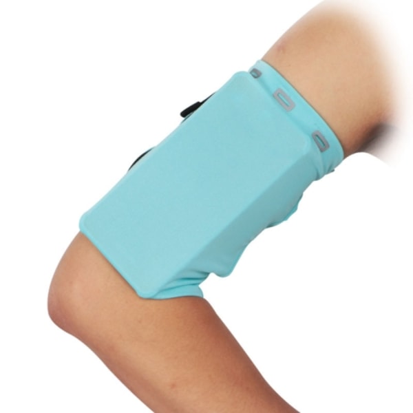 1940 Löparmobiltelefon Armväska Elastisk Sport handledsväska, Färg: Cyan