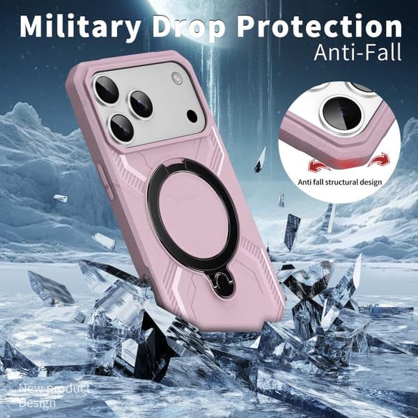 iPhone 18 Pro Max / iPhone 17 Pro Max Frostad MagSafe Skal Rosa