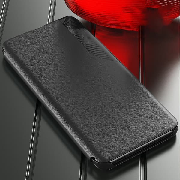 Redmi Note 14 4G - Flipfodral i läder med attraktion Grön