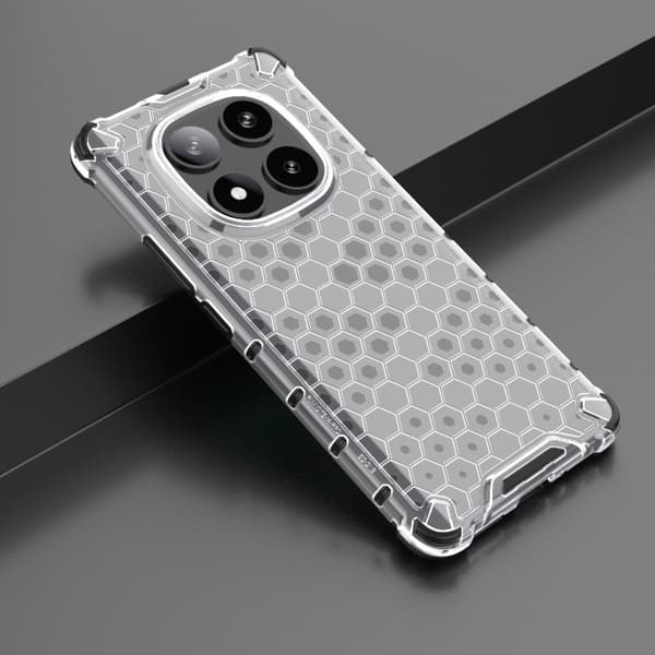 Redmi Note 14 Pro 5G - Honeycomb Stötsäker Mobilskal Vit