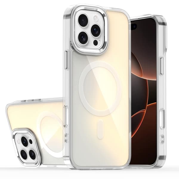 iPhone 16 Pro Bright Shadow Magsafe Färgförändring Skal Grå