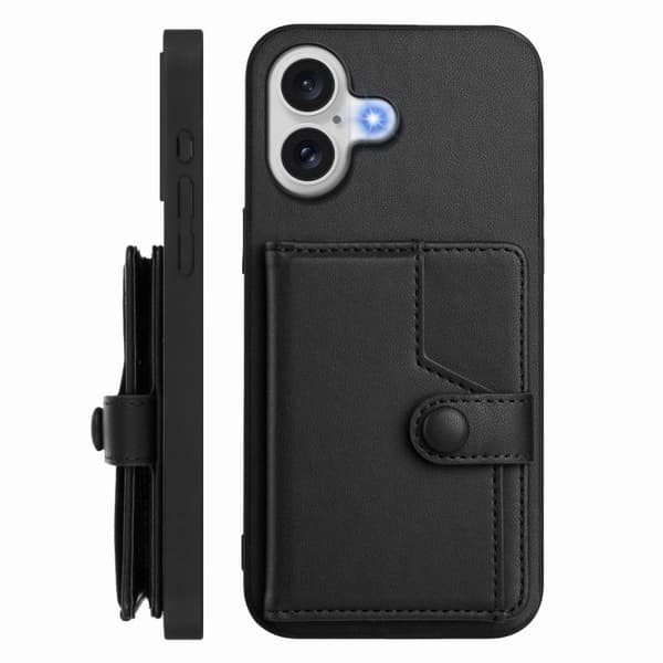 iPhone 17 Skal med RFID-säkerhet och kortfack Svart