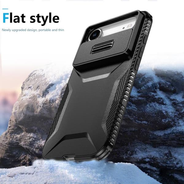 iPhone 17 Air Skal med Sliding Camshield Svart