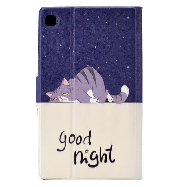 Samsung Galaxy Tab A7 Lite TPU Läderfodral Lat katt