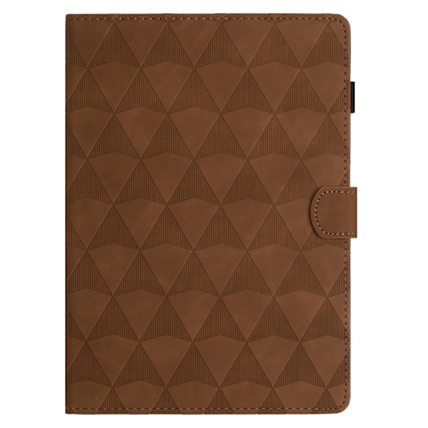 Samsung Galaxy Tab A7 Lite T220 Diamond Textured Leather Case Brun