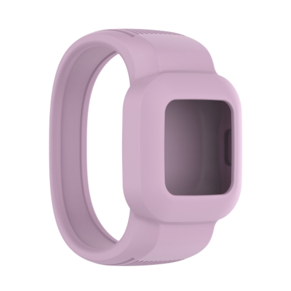 För Garmin Vivofit JR3 utan spänne Silikon Pure Color Watch Band Light Purple L