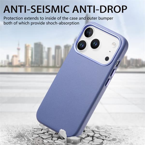 iPhone 18 Pro Max / iPhone 17 Pro Max Skal med elektropläterade metallknappar och MagSafe Blå