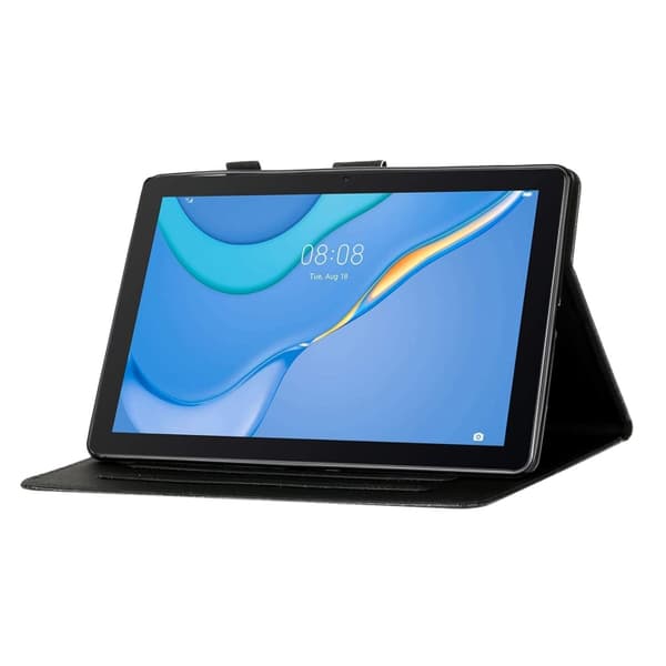 Samsung Galaxy Tab A9 / A11 Glittrig PU Tabletfodral med Sömn/Väckfunktion Blå