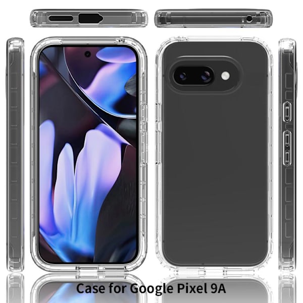 för Pixel 9a Skal - Stöttålig Klar Gradient PC + TPU Mobilskal Blå