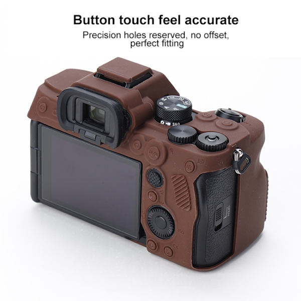 Mjukt silikonfodral för Sony A7 IV Kaffe