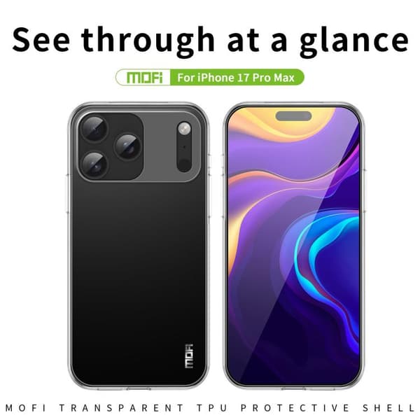 iPhone 18 Pro / iPhone 17 Pro Skal MOFI Ming Series Ultra-tunn TPU