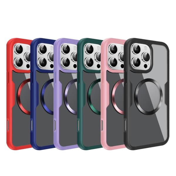 iPhone 18 Pro Max / iPhone 17 Pro Max CD-textur Skal med MagSafe Rosa