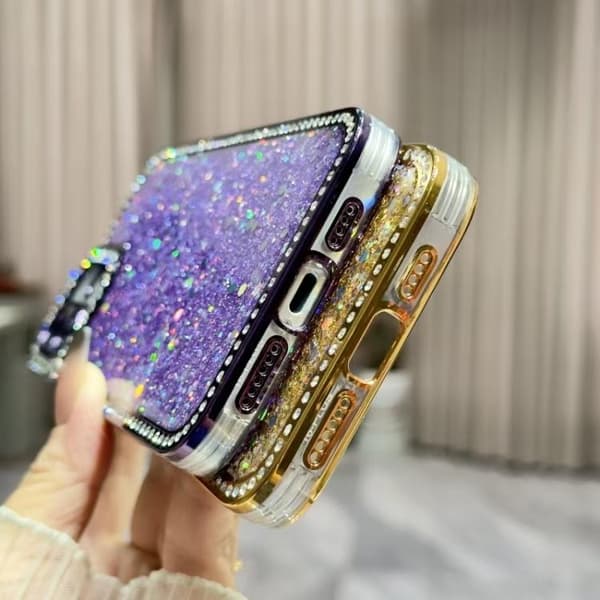 iPhone 18 Pro Max / iPhone 17 Pro Max Skal med Diamant Glittrande Paljetter TPU Svart