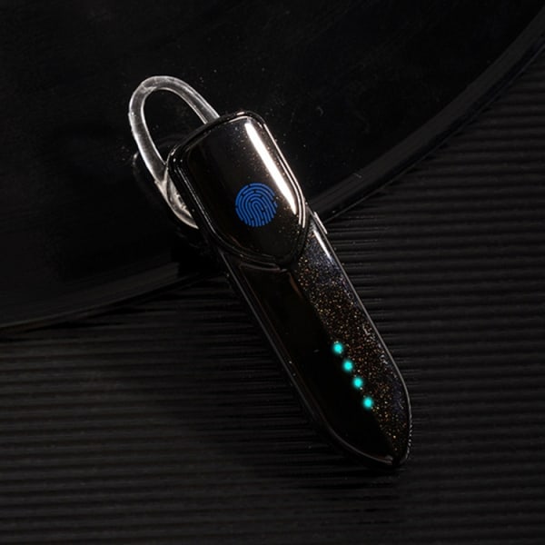 V19S Bluetooth 5.0 Business Style Fingerprint Touch Bluetooth-hörlurar Svart