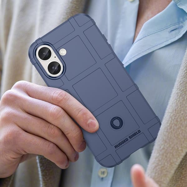 iPhone 16 Pro Full Coverage Shockproof TPU Skal - Hållbar och Skyddande Mobilskal Blå