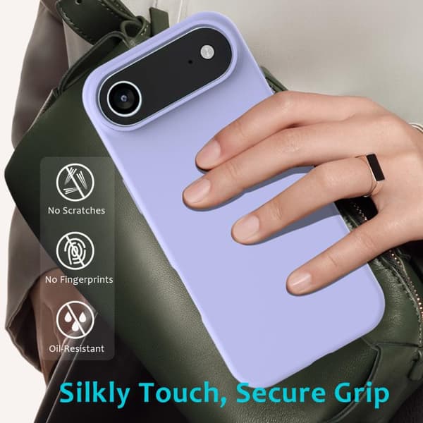 iPhone 17 Air Skal - solid färg av silikon Purpur