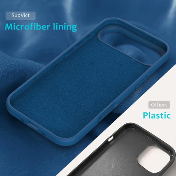 iPhone 17 Air Skal - solid färg av silikon Koboltblå