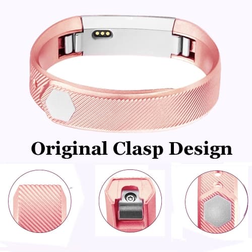 För FITBIT Alta Metallic Strap Rose Gold